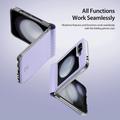 Samsung Galaxy Z Flip6 Dux Ducis Bril Läppäkotelo - Violetti