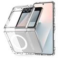 Samsung Galaxy Z Flip6/Flip7 FE Tech-Protect Flexair Magneettinen Hybridikotelo - Läpinäkyvä