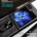 Samsung Galaxy Z Flip6 Hybridikotelo Sormuspidikkeellä - Punainen