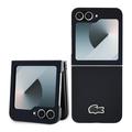 Samsung Galaxy Z Flip6/Z Flip7 Lacoste Iconic Petit Pique Woven Logo Kotelo - musta