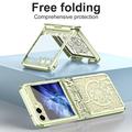Samsung Galaxy Z Flip6 Mechanical Legend galvanoitu muovikotelo - vihreä