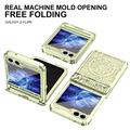 Samsung Galaxy Z Flip6 Mechanical Legend galvanoitu muovikotelo - vihreä