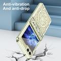Samsung Galaxy Z Flip6 Mechanical Legend galvanoitu muovikotelo - vihreä