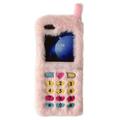 Samsung Galaxy Z Flip6 Retro-pehmokotelo, jossa kirjailtuja valintanäppäimiä - vaaleanpunainen