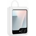 Samsung Galaxy Z Flip7 FE Silikonikotelo Renkaalla EF-PF741TWEGWW - Valkoinen