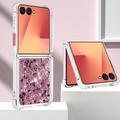 Samsung Galaxy Z Flip7 Glitter Quicksand TPU kotelo - Ruusukultaiset sydämet