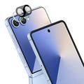 Samsung Galaxy Z Flip7 Imak 2-in-1 HD Kameralinssin Panssarilasi - 9H - Musta