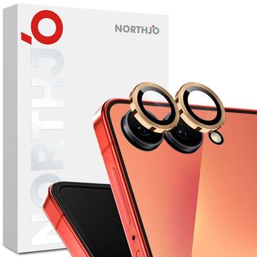 Samsung Galaxy Z Flip7 Northjo kameran linssinsuojussarja - kultainen