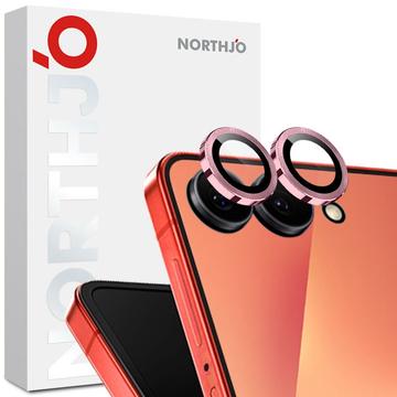 Samsung Galaxy Z Flip7 Northjo kameran linssinsuojussarja - Vaaleanpunainen