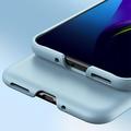 Samsung Galaxy Z Flip7 Muovikotelo, jossa on karkaistua lasia oleva näytönsuoja - keltainen