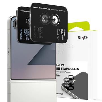 Samsung Galaxy Z Flip7 Ringke Kameralinssin Panssarilasi - 9H - 2 Kpl. - Musta