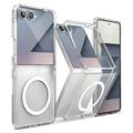 Samsung Galaxy Z Flip7 Ringke Fusion Magnetic Hybridikotelo - Läpinäkyvä