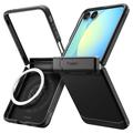 Samsung Galaxy Z Flip7 Spigen Tough Armor Pro Mag Kotelo - musta