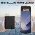 Samsung Galaxy Z Flip7 Tech-Protect lompakkokotelo magneetilla ja jalustalla - Musta