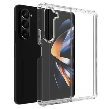 Samsung Galaxy Z Fold5 Shockproof Hybridikotelo - Läpinäkyvä