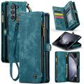 Samsung Galaxy Z Fold6 Caseme 008 2-in-1 Multifunctional Lompakkokotelo - Sininen