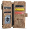 Samsung Galaxy Z Fold6 Caseme C30 Monitoiminen Lompakkokotelo - Ruskea