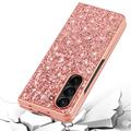 Samsung Galaxy Z Fold6 Glitter Series Hybridikotelo - Punainen