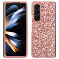 Samsung Galaxy Z Fold6 Glitter Series Hybridikotelo - Ruusukulta