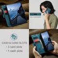 Samsung Galaxy Z Fold7 Caseme 013 Sarja Lompakkokotelo - Sininen