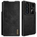 Samsung Galaxy Z Fold7 Nillkin Qin Pro Lompakkokotelo - Musta