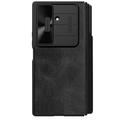 Samsung Galaxy Z Fold7 Nillkin Qin Pro Lompakkokotelo - Musta