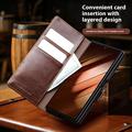 Samsung Galaxy Z Fold7 Qialino Classic Lompakkomallinen Nahkakotelo - Musta