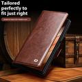 Samsung Galaxy Z Fold7 Qialino Classic Lompakkomallinen Nahkakotelo - Musta