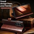 Samsung Galaxy Z Fold7 Qialino Classic Lompakkomallinen Nahkakotelo - Musta
