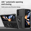Samsung Galaxy Z Fold7 Pyörivä Rengashybridikotelo Kamerasuojalla - Musta