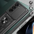Samsung Galaxy Z Fold7 Pyörivä Rengashybridikotelo Kamerasuojalla - Musta