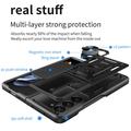 Samsung Galaxy Z Fold7 Pyörivä Rengashybridikotelo Kamerasuojalla - Musta