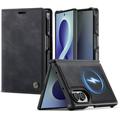 Samsung Galaxy Z Fold8 Caseme C49 2-in-1 irrotettava lompakkokotelo - MagSafe-yhteensopiva, RFID - Musta