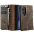 Samsung Galaxy Z Fold8 Ultra Caseme 033 vasikka tekstuuri lompakko tapauksessa RFID-sulku - Kahvi