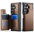 Samsung Galaxy Z Fold8 Ultra Caseme C22 -kotelo, RFID-korttilompakko - ruskea