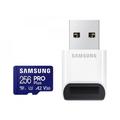 Samsung PRO Plus microSD-kortti 256GB + USB-kortinlukija (2023) MB-MD256SB/WW - 256GB