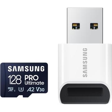 Samsung Pro Ultimate MicroSDXC-muistikortti kortinlukijalla MB-MY128SB/WW