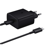 Samsung USB-C-pikalaturi kaapelilla EP-TA845EBE / EP-DW767JBE - 45W - Bulk - Musta