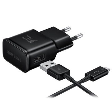 Samsung Fast USB-C Matkalaturi EP-TA200EBE / EP-TA20EB - (Avoin pakkaus - Tyydyttävä) - Musta