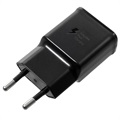 Samsung Fast USB-C Matkalaturi EP-TA200EBE / EP-TA20EB - (Avoin pakkaus - Tyydyttävä) - Musta