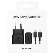 Samsung USB-C Laturi ja Kaapeli EP-T2510XBEGEU - 25W - Musta
