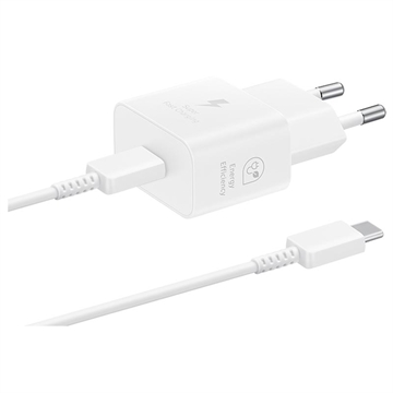 Samsung USB-C Laturi ja Kaapeli EP-T2510XWEGEU - 25W