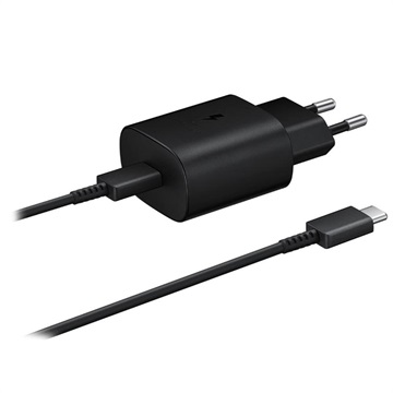 Samsung Ultra-Fast USB-C -matkalaturi EP-TA800XBEGWW - (Avoin pakkaus - Tyydyttävä) - Musta