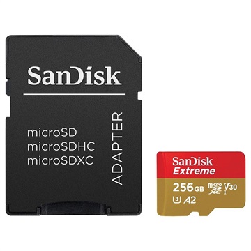 SanDisk Extreme MicroSDXC UHS-I Kortti SDSQXA1-256G-GN6MA - 256GB