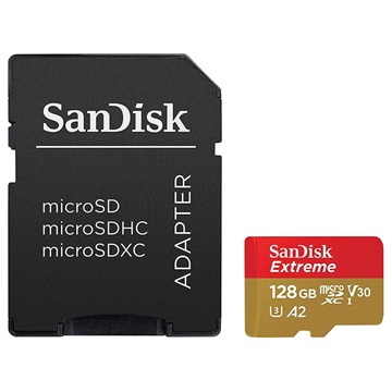 SanDisk Extreme MicroSDXC UHS-I Kortti SDSQXA1-128G-GN6MA - 128GB