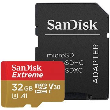 SanDisk Extreme MicroSDHC UHS-I-kortti SDSQXAF-032G-GN6MA
