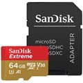 SanDisk Extreme MicroSDXC UHS-I-kortti SDSQXAF-064G-GN6MA