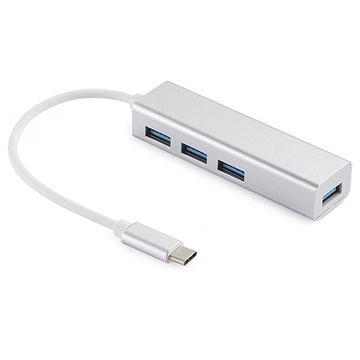 Sandberg Saver USB-C / 4 x USB-A Hubi - USB 3.0 - Valkoinen