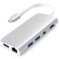 Satechi Alumiininen USB-C Multimedia Adapteri - Hopea