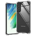 Samsung Galaxy S21 FE 5G Naarmunkestävä Hybrid Kotelo - Läpinäkyvä